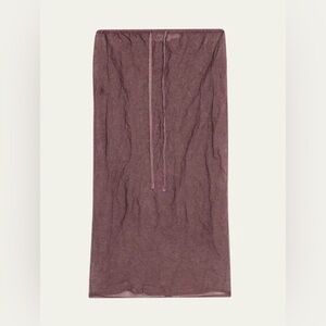 Zankov Rickie Sheer Knit Skirt Size M/L Purple – $895 Retail Needs Repair